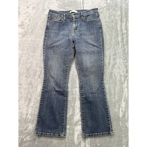 Levis 515 Jeans Y2K Women Sz 12 s/c Blue Bootcut Cowgirl Whiskered Stretch Denim